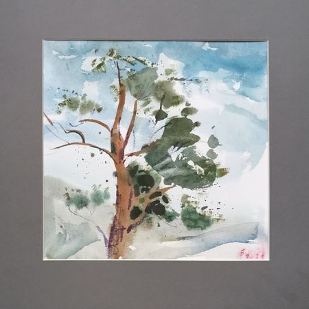Регина Буглеева (Авторская графика - 
                  30 x 30 см) Август