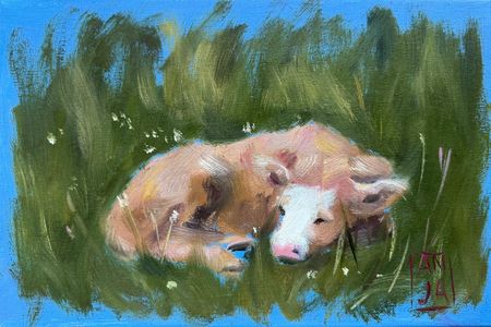 Анна Рудько (Картина, живопись - 
                  30 x 20 см) Meadow Nap