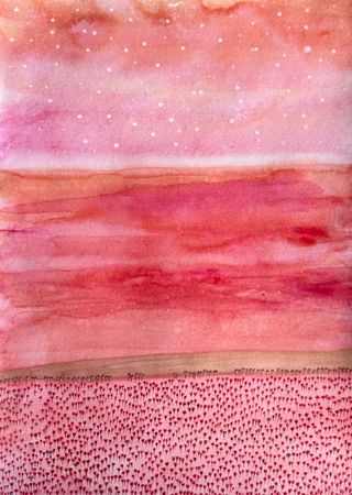 Ольга Ширяева (Авторская графика - 
                  29 x 42 см) На Марсе