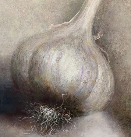 Людмила Пономарева (Картина, живопись - 
                  65 x 65 см) Чеснок