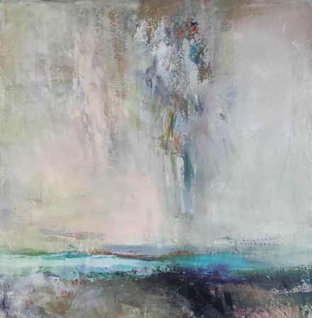 Виктория Шворень (Картина, живопись - 
                  90 x 90 см) Гравитация