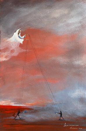 Андрей Алексеенко (Авторская графика - 
                  40 x 60 см) Ангел патриотизма