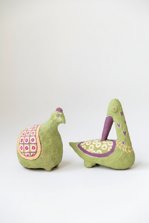 Ксения Торгашина (Скульптура - 
                  29 x 28 см) Настольные скульптуры "Птицы из сказки"