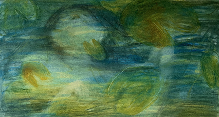 Софья Василевская (Авторская графика - 
                  61 x 33.5 см) В кувшинках