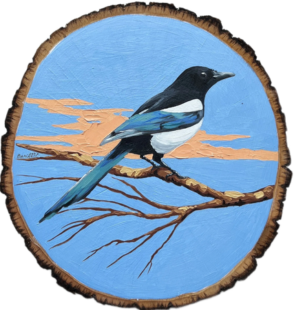 Дарья Палагина (Картина, живопись - 
                  20 x 20 см) Вестница