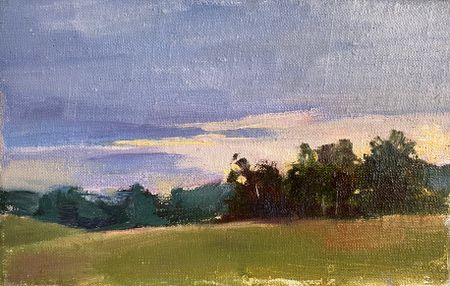 Алина Буглеева (Авторская графика - 
                  23 x 15 см) Вечер