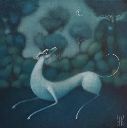 Наталья Чайковская (Картина, живопись - 
                  40 x 40 см) Все мои тайны у твоих ног