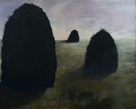 Катя Никитина (Картина, живопись - 
                  50 x 40 см) Стога