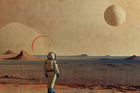 Александр Галяцкий (Графика цифровая (принты) - 
                  60 x 40 см) Марсианские хроники. Эпизод третий