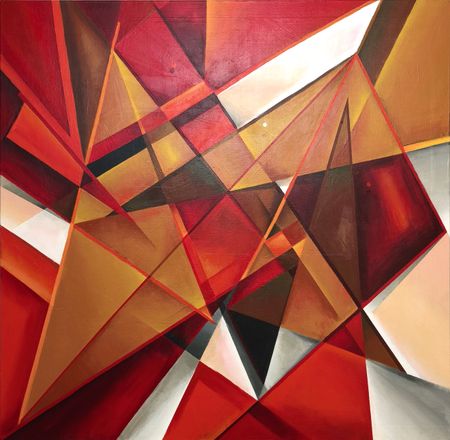 Максим Базаров (Картина, живопись - 
                  100 x 100 см) Формальная композиция №8