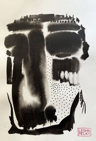 Леша Мелки (Авторская графика - 
                  30 x 40 см) PORTRAIT 4