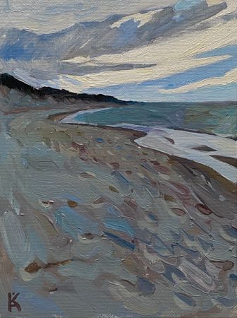 Алексей Кротов (Картина, живопись - 
                  15 x 20 см) На берегу Куршской косы