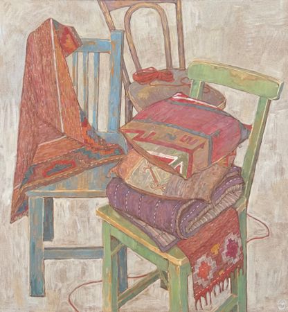 Залифа Хибатова (Авторская графика - 
                  73 x 76 см) Нити памяти