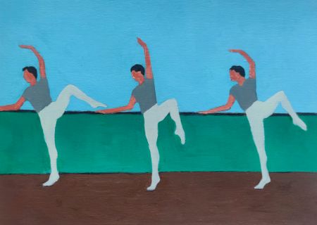 Дарья Петухова (Авторская графика - 
                  29.7 x 21 см) Балетный класс