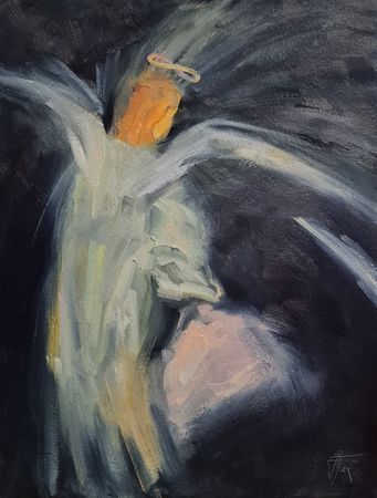 Александр Буданов (Авторская графика - 
                  30 x 40 см) Уходит