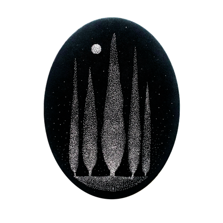 Ксения Пархоменко (Вышивка - 
                  30 x 40 см) Тихий пейзаж