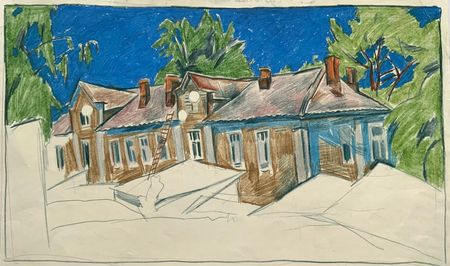 Елизавета Тульчинская (Авторская графика - 
                  41 x 24 см) Зарисовка