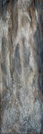 Виктория Марченко (Картина, живопись - 
                  30 x 90 см) Из серии "Метеоритная ткань"