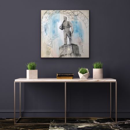Катя-Анна Тагути (Картина, живопись - 
                  80 x 80 см) Рабочий