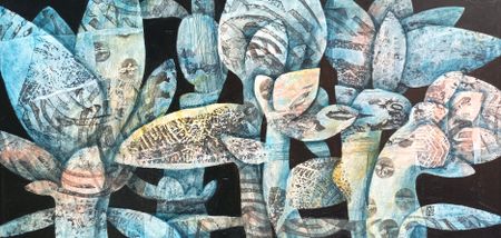 Наталья Порошина (Картина, живопись - 
                  60 x 30 см) Часы медлительности