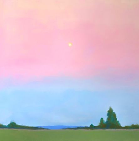 Анна Ганина (Картина, живопись - 
                  100 x 100 см) Summer evenings