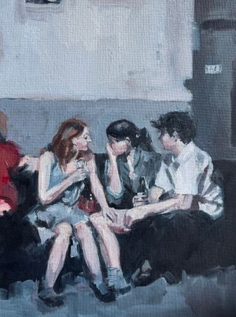 Екатерина Белиловская (Картина, живопись - 
                  30 x 40 см) Разговор, которого не было