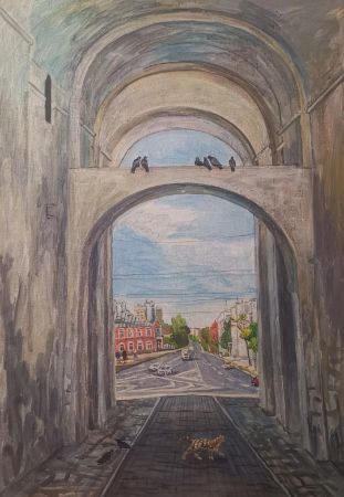 Александра Егорова (Картина, живопись - 
                  70 x 100 см) Золотые ворота во Владимире