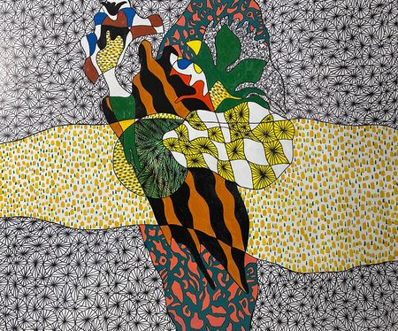 Ёкуб Бекназаров (Картина, живопись - 
                  125 x 105 см) Арабеска