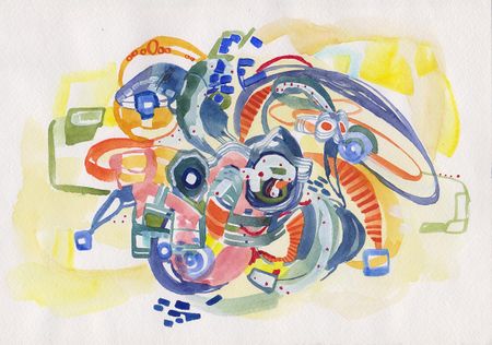 Елена Ширяева (Авторская графика - 
                  29 x 20 см) Цирк