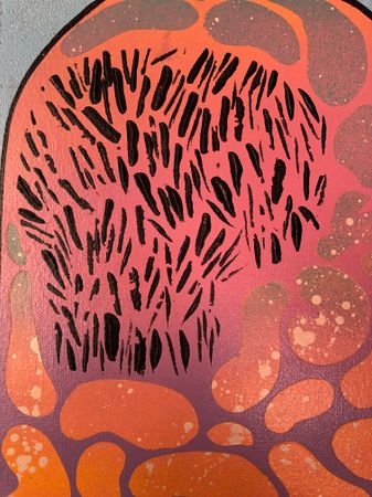 Леша Мелки (Картина, живопись - 
                  30 x 30 см) STONE KING