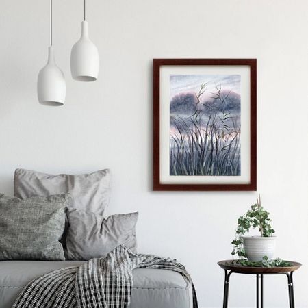 Алла Валежина (Авторская графика - 
                  30 x 42 см) Камышовка