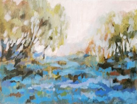 Юлия Куртова (Картина, живопись - 
                  40 x 30 см) Весенний этюд