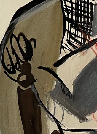 Валерия Козина (Авторская графика - 
                  35 x 46 см) A man who answers questions