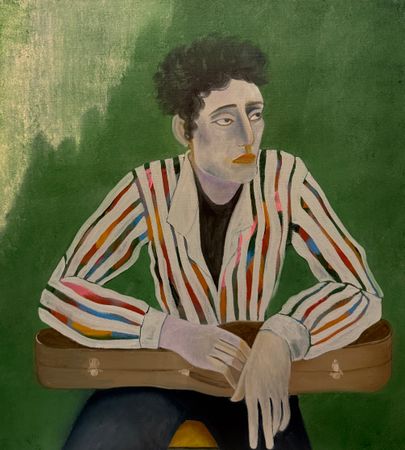 Нина Григель (Картина, живопись - 
                  45 x 50 см) Скрипач не нужен