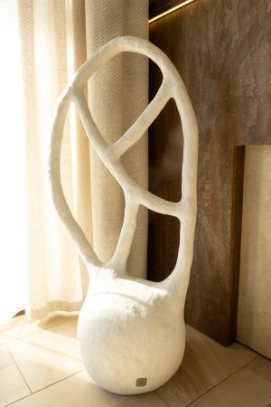 Ксения Торгашина (Скульптура - 
                  52 x 110 см) Напольная скульптура "Листок"