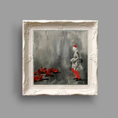 Елена Троянская (Картина, живопись - 
                  30 x 30 см) Флорентинец