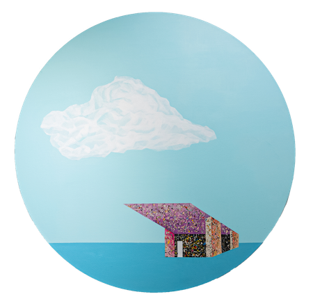 Оля Кройтор (Картина, живопись - 
                  100 x 100 см) Ситуация 42