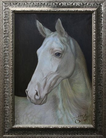 Евгений Ковальчук (Картина, живопись - 
                  52 x 75 см) Ахалтекинец. Фламинго