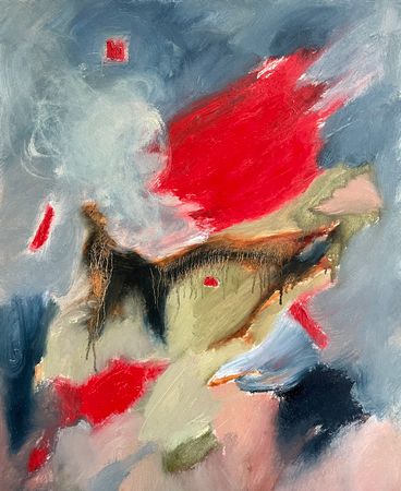 Герман Журавский (Авторская графика - 
                  50 x 60 см) Восхождение огенное