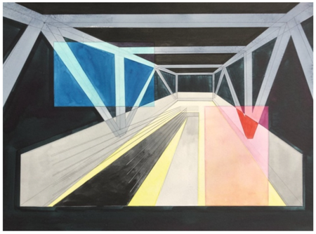 Сергей Лоцманов (Авторская графика - 
                  94.5 x 68.5 см) Из серии "Синоптикон"