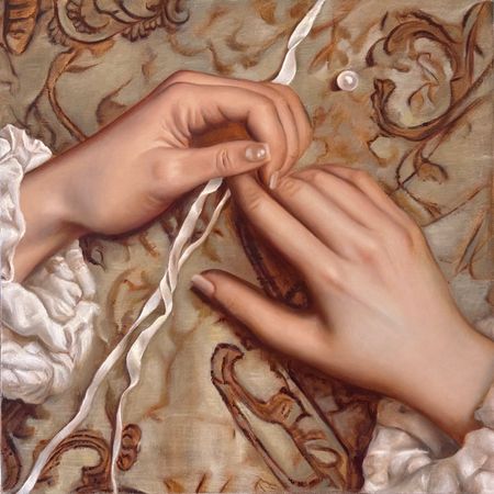 Арина Коржикова (Картина, живопись - 
                  60 x 60 см) Театр без лиц