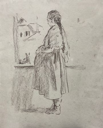 Надежда Воронцова (Авторская графика - 
                  40 x 50 см) Ожидание