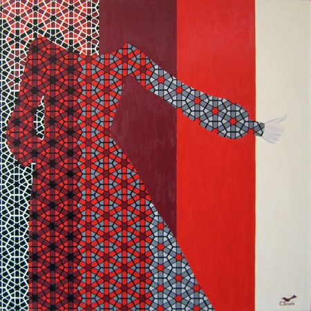 Елена Сорока (Картина, живопись - 
                  70 x 70 см) Что такое нормальность? (картина+NFT)