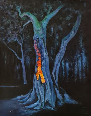 Александр Буданов (Авторская графика - 
                  40 x 50 см) Без причины