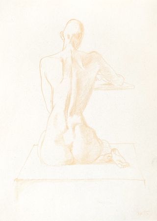 Евгения Крутова (Авторская графика - 
                  21 x 29.7 см) Обнаженная