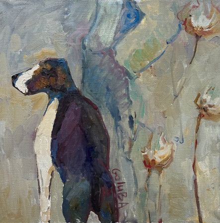 Анна Голубь (Картина, живопись - 
                  50 x 50 см) Пока ты рядом