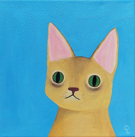 Оливия Лем (Картина, живопись - 
                  20 x 20 см) Абиссинец