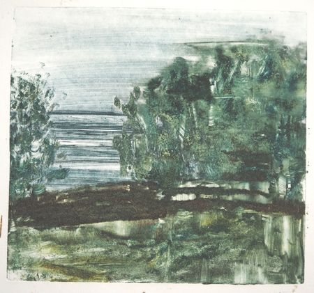 Полина Волкоморова (Графика печатная - 
                  30 x 30 см) Лес (день)