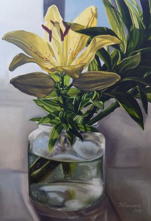 Светлана Черненко (Картина, живопись - 
                  60 x 90 см) У окна