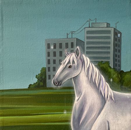 СВЕТ-ЛАНА (Картина, живопись - 
                  20 x 20 см) Обычное чудо